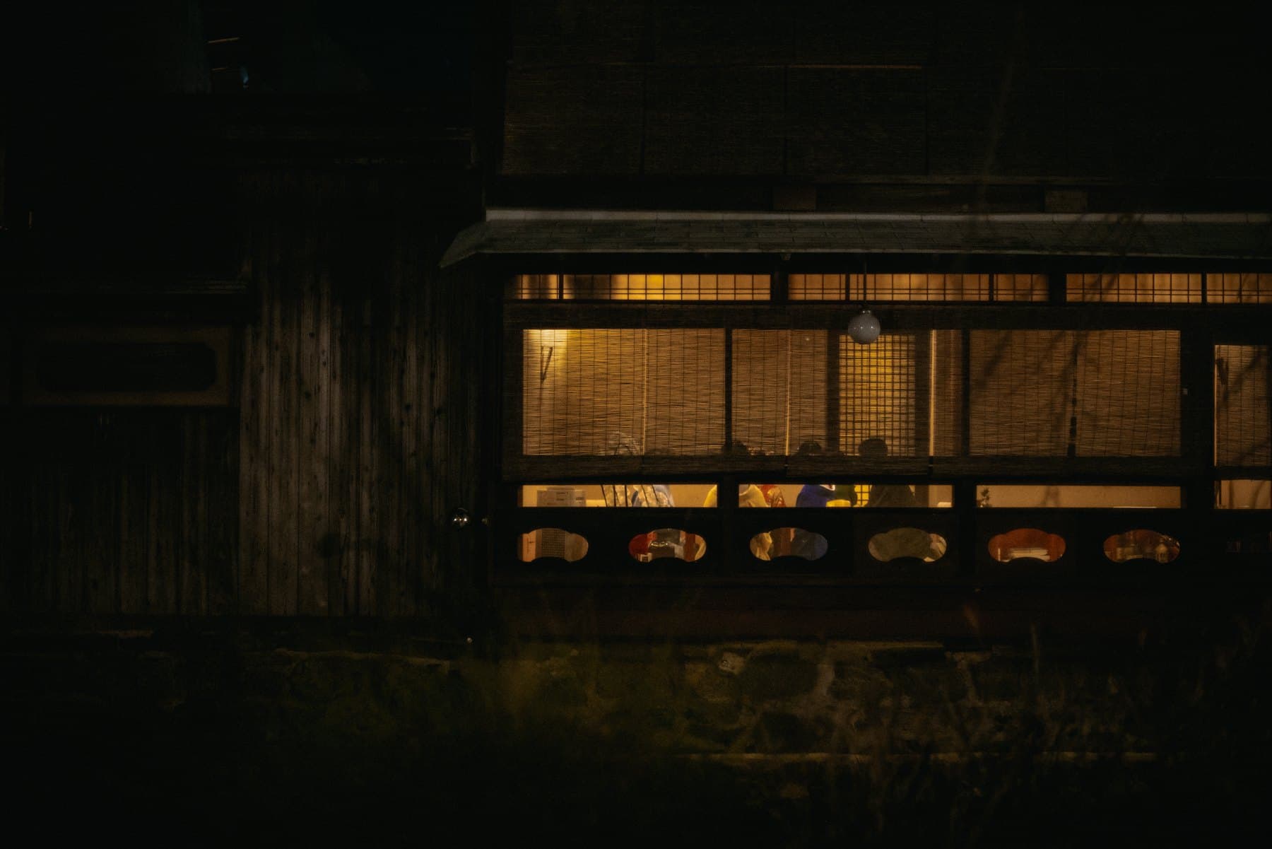 Warm light through a window in a period property
